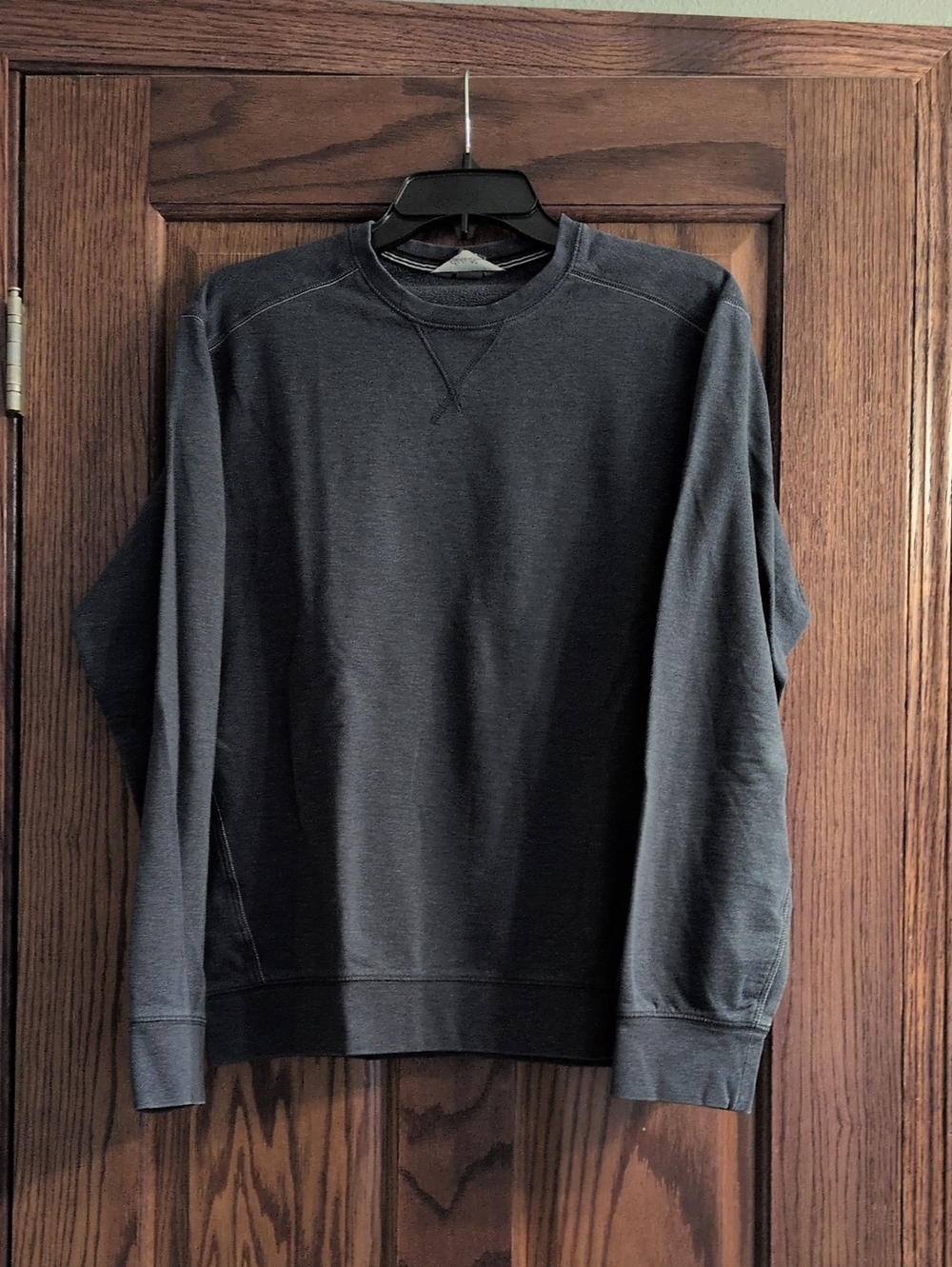 Eddie Bauer Men's Charcoal Crewneck Sweatshirt